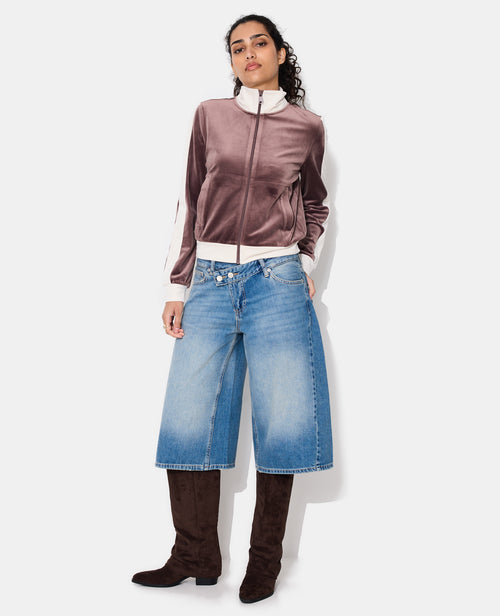 Veste zippée en velours bicolore - PIMKIE - 5