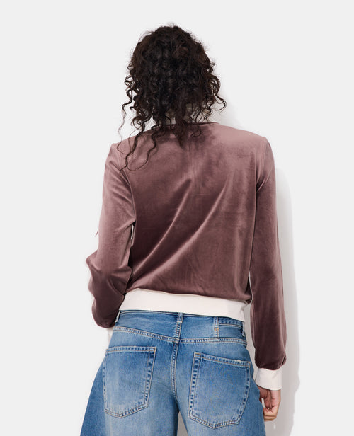 Veste zippée en velours bicolore - PIMKIE - 6