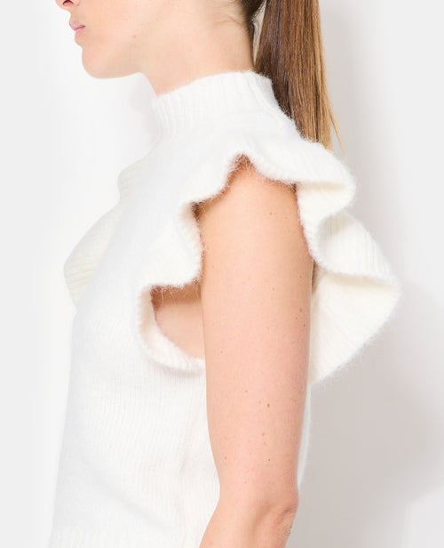 Pull sans manches avec volants et col montant - PIMKIE - 2