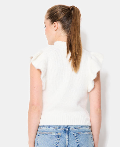 Pull sans manches avec volants et col montant - PIMKIE - 6