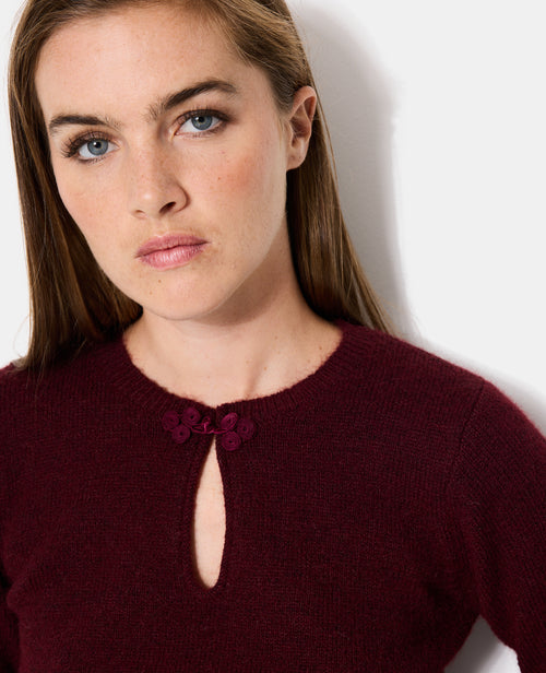 Pull avec goutte et boutonnière façon brandebourg - PIMKIE - 2