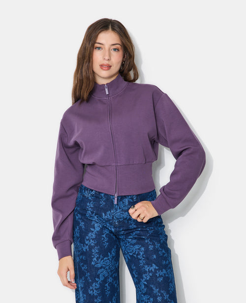 Veste zippée col montant avec taille resserrée - PIMKIE - 1