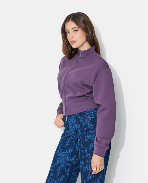 Veste zippée col montant avec taille resserrée - PIMKIE - 1