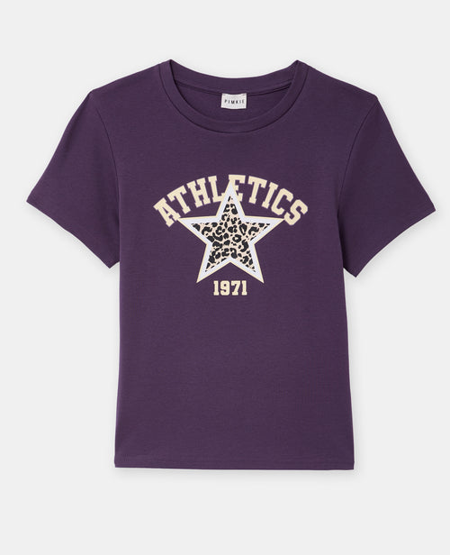 T-shirt ajusté avec print étoile léopard - PIMKIE - 4