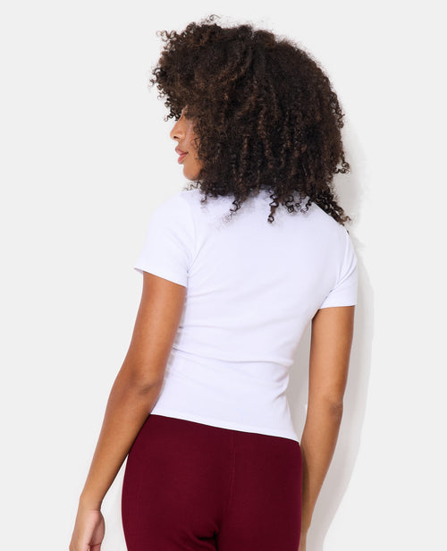 T-shirt ajusté avec print nœud dentelle - PIMKIE - 6