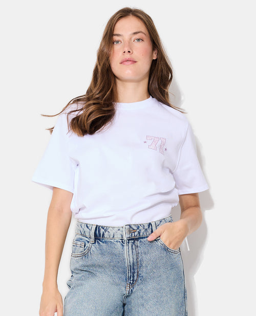 T-shirt oversize avec print poitrine et dos - PIMKIE - 6