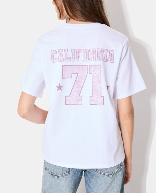 T-shirt oversize avec print poitrine et dos - PIMKIE - 7
