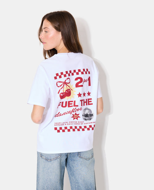 T-shirt oversize avec print poitrine et dos - PIMKIE - 1