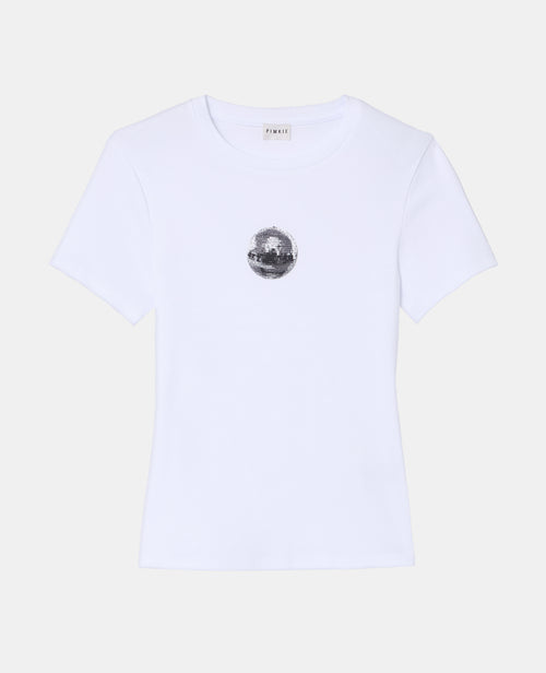 T-shirt ajusté avec print boule à facettes - PIMKIE - 4