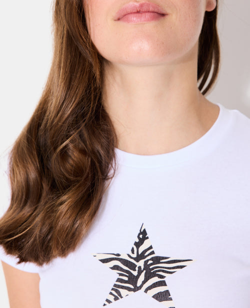T-shirt ajusté avec print étoile zébrée - PIMKIE - 2