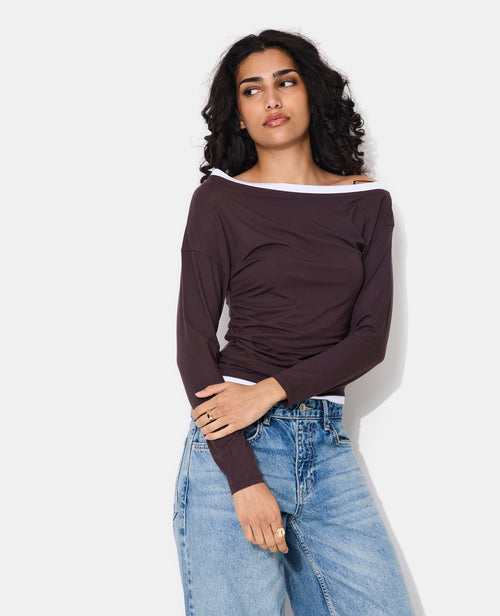 T-shirt manches longues effet superposé - PIMKIE - 5