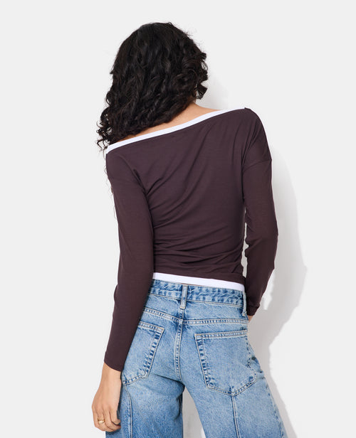 T-shirt manches longues effet superposé - PIMKIE - 6