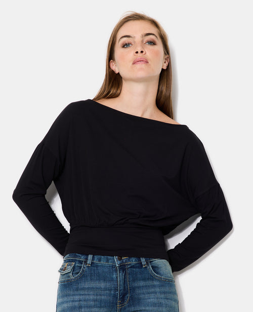 T-shirt manches longues taille resserrée - PIMKIE - 5