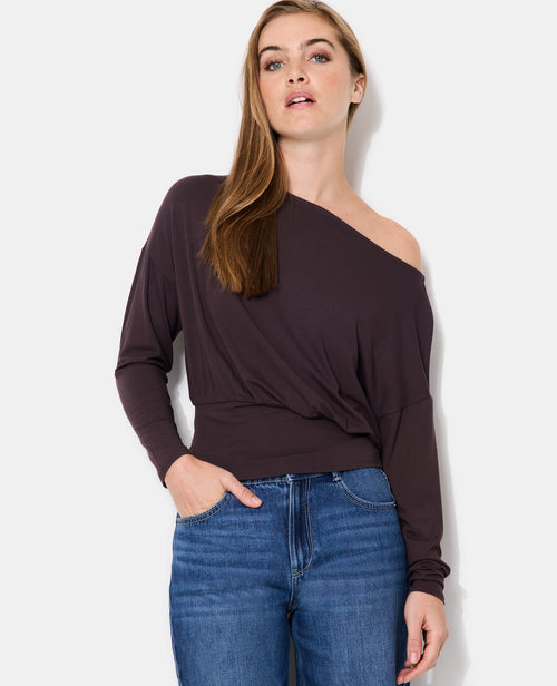 T-shirt manches longues taille resserrée - PIMKIE - 1