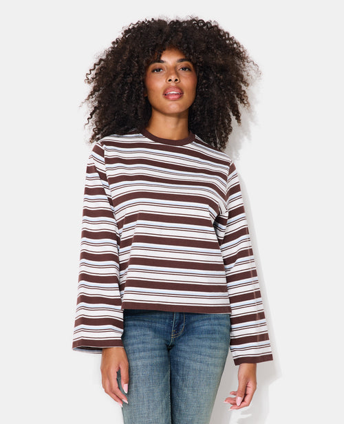 T-shirt rayé manches longues - PIMKIE - 1