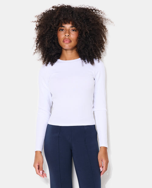 T-shirt manches longues col rond - PIMKIE - 1