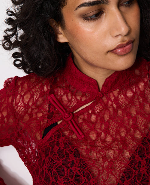 Top en dentelle esprit asiatique - PIMKIE - 2