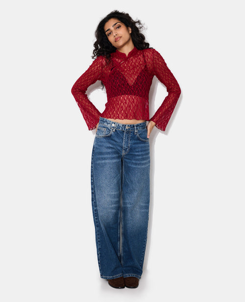 Top en dentelle esprit asiatique - PIMKIE - 3