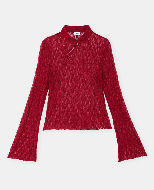 Top en dentelle esprit asiatique - PIMKIE - 4