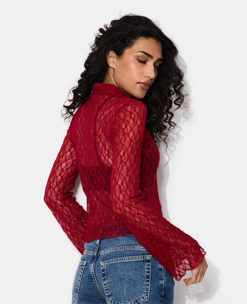 Top en dentelle esprit asiatique - PIMKIE - 6
