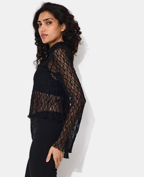 Top en dentelle avec détails chinois - PIMKIE - 7