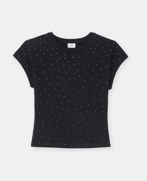 T-shirt sans manches avec strass en all over - PIMKIE - 4