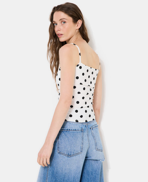 Débardeur fines bretelles motif pois - PIMKIE - 6