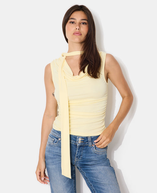 Top sans manches encolure bénitier avec écharpe - PIMKIE - 1