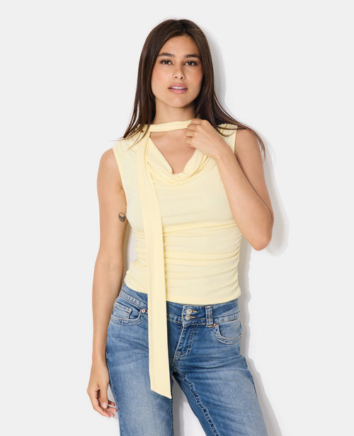 Top sans manches encolure bénitier avec écharpe - PIMKIE - 5