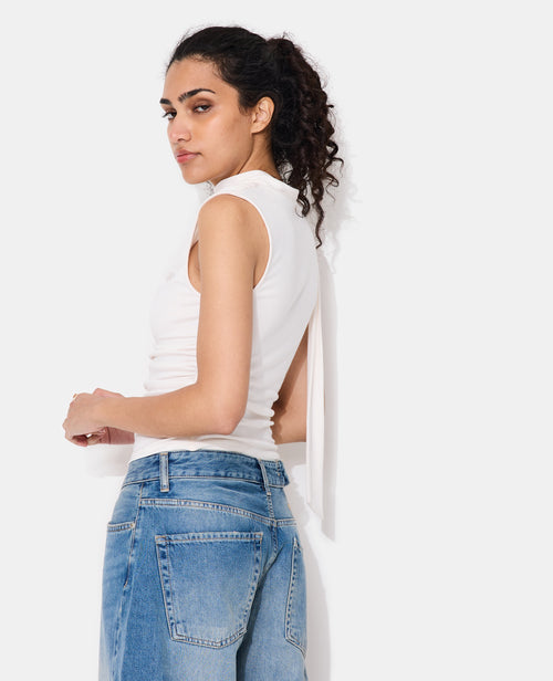 Top sans manches encolure bénitier avec écharpe - PIMKIE - 6