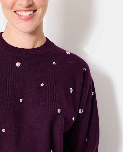 Pull col rond avec clous - PIMKIE - 2