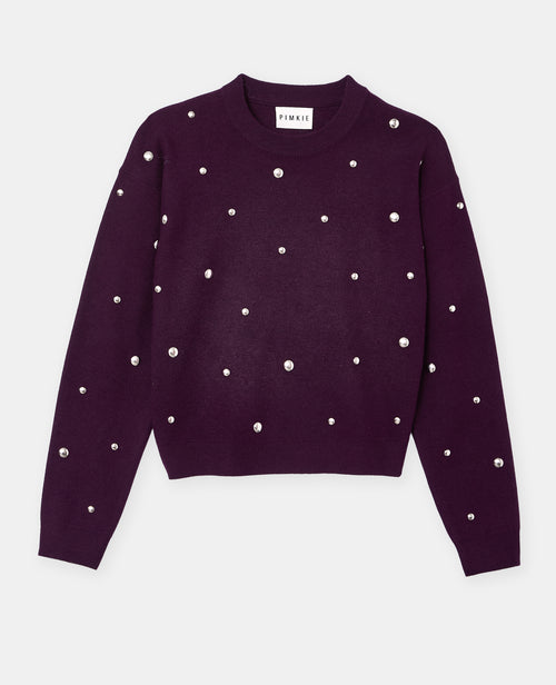 Pull col rond avec clous - PIMKIE - 4