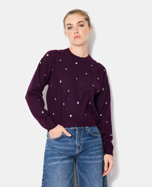 Pull col rond avec clous - PIMKIE - 5