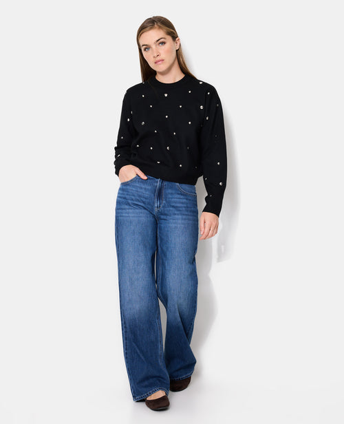 Pull col rond avec clous - PIMKIE - 3