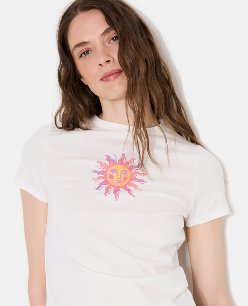 T-shirt ajusté avec print soleil - PIMKIE - 2