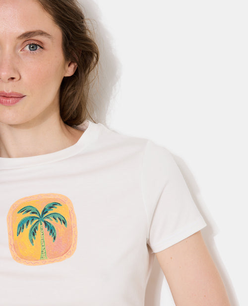 T-shirt ajusté avec print palmier - PIMKIE - 2