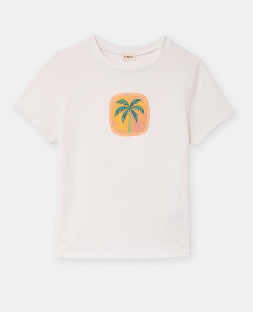 T-shirt ajusté avec print palmier - PIMKIE - 4
