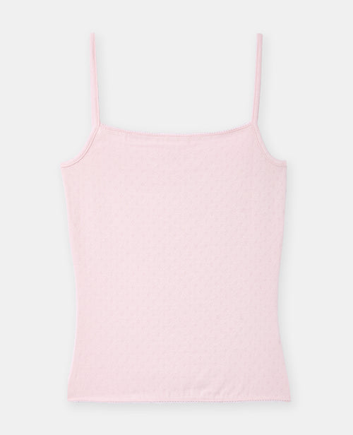 Haut de pyjama à bretelles en maille pointelle - PIMKIE - 4