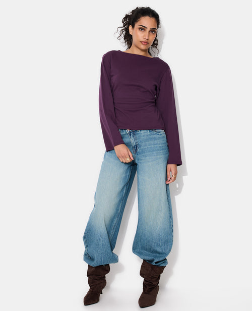 T-shirt manches longues avec taille cintrée et fronces - PIMKIE - 3