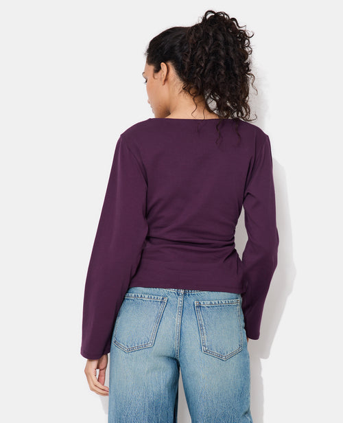 T-shirt manches longues avec taille cintrée et fronces - PIMKIE - 6