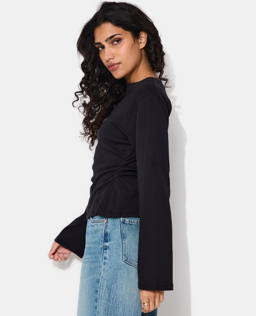 T-shirt manches longues avec taille cintrée et fronces - PIMKIE - 2