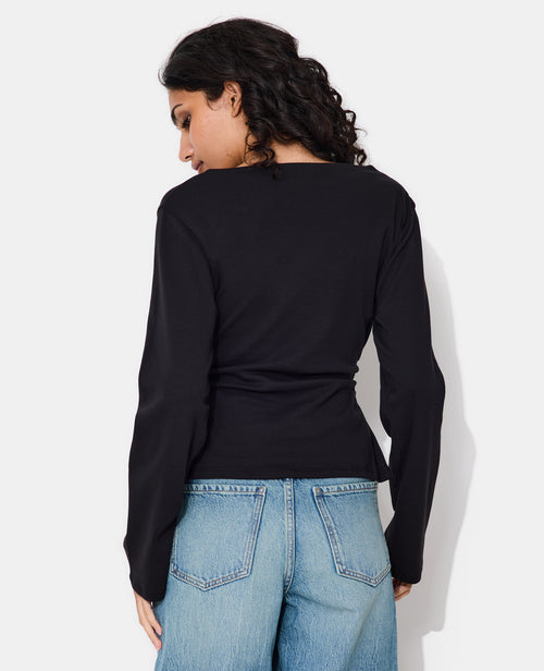 T-shirt manches longues avec taille cintrée et fronces - PIMKIE - 6