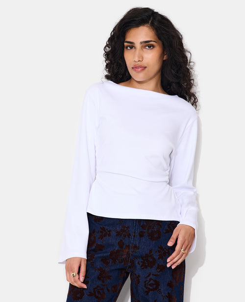 T-shirt manches longues avec taille cintrée et fronces - PIMKIE - 1