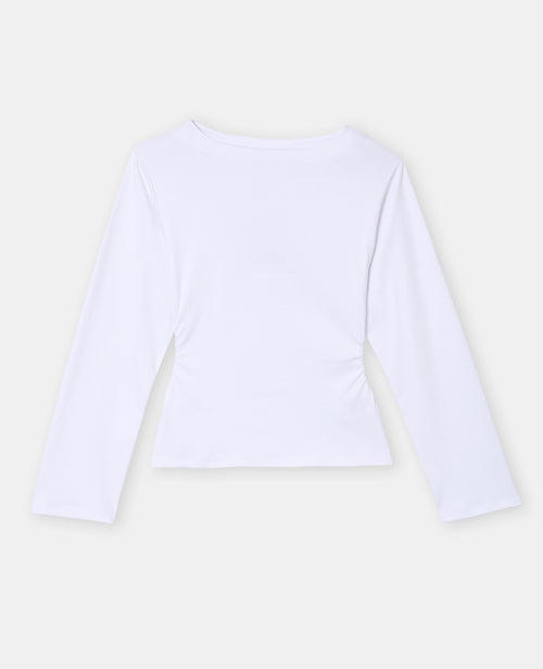 T-shirt manches longues avec taille cintrée et fronces - PIMKIE - 4