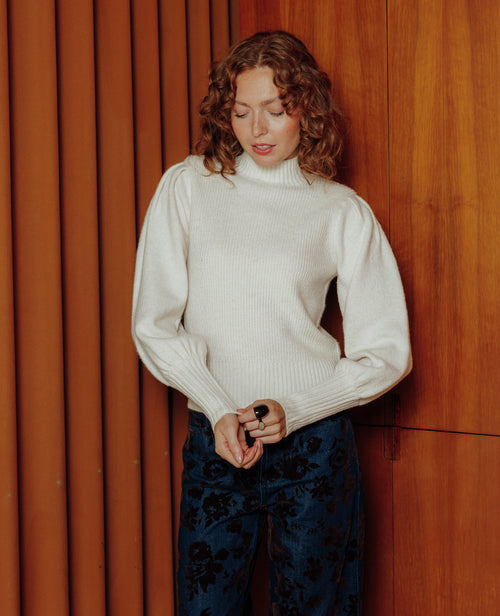 Pull col montant avec épaulettes - PIMKIE - 1