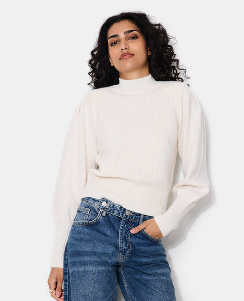 Pull col montant avec épaulettes - PIMKIE - 5