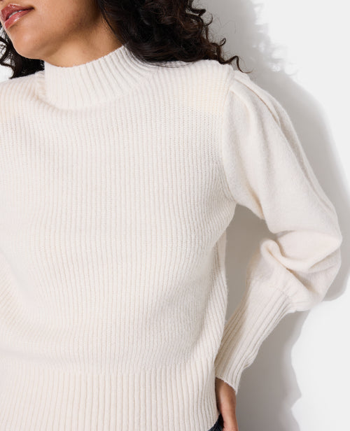 Pull col montant avec épaulettes - PIMKIE - 1