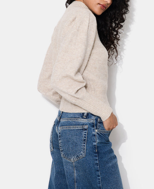 Pull col montant avec épaulettes - PIMKIE - 2