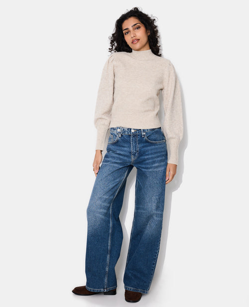Pull col montant avec épaulettes - PIMKIE - 5