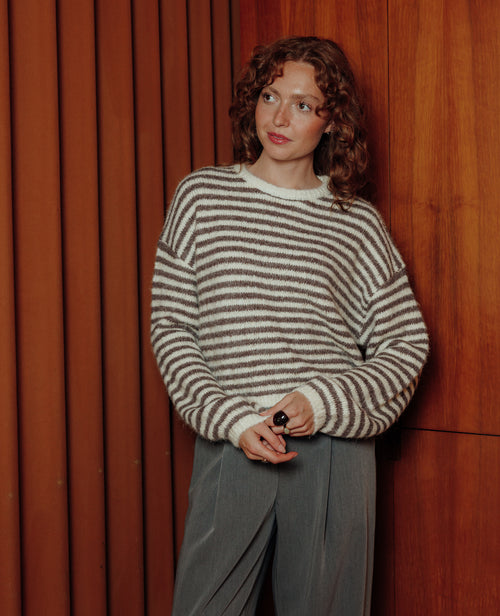 Pull rayé en maille douce - PIMKIE - 1